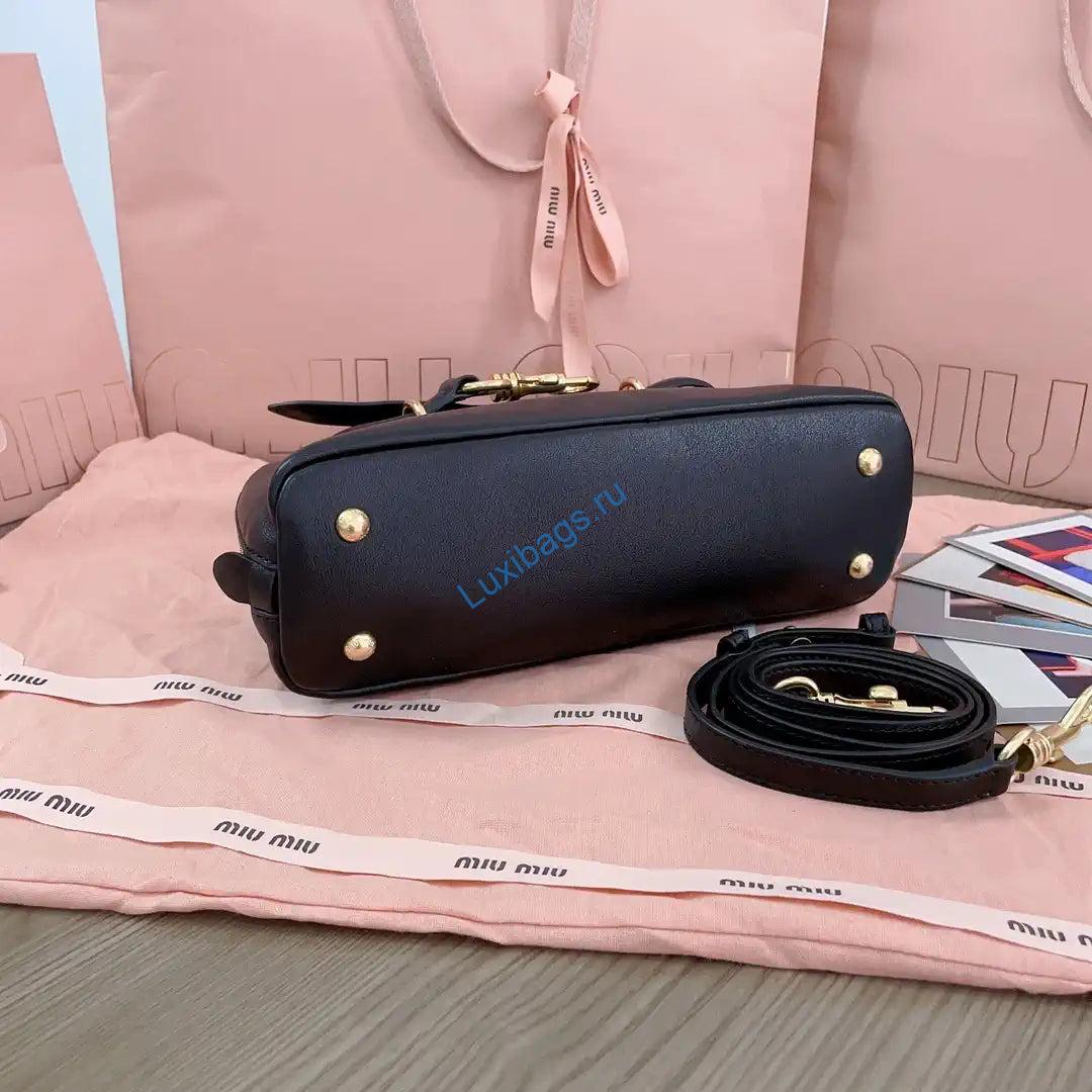 miumiu 5bb169 aventure nappa leather top-handle bag black 3 MiuMiu 5BB169 Aventure nappa leather top-handle bag Black | miumiu 5bb168 aventure nappa leather top handle bag black 04 9741f61f 37fa 41a4 b43d f2b2772487ca