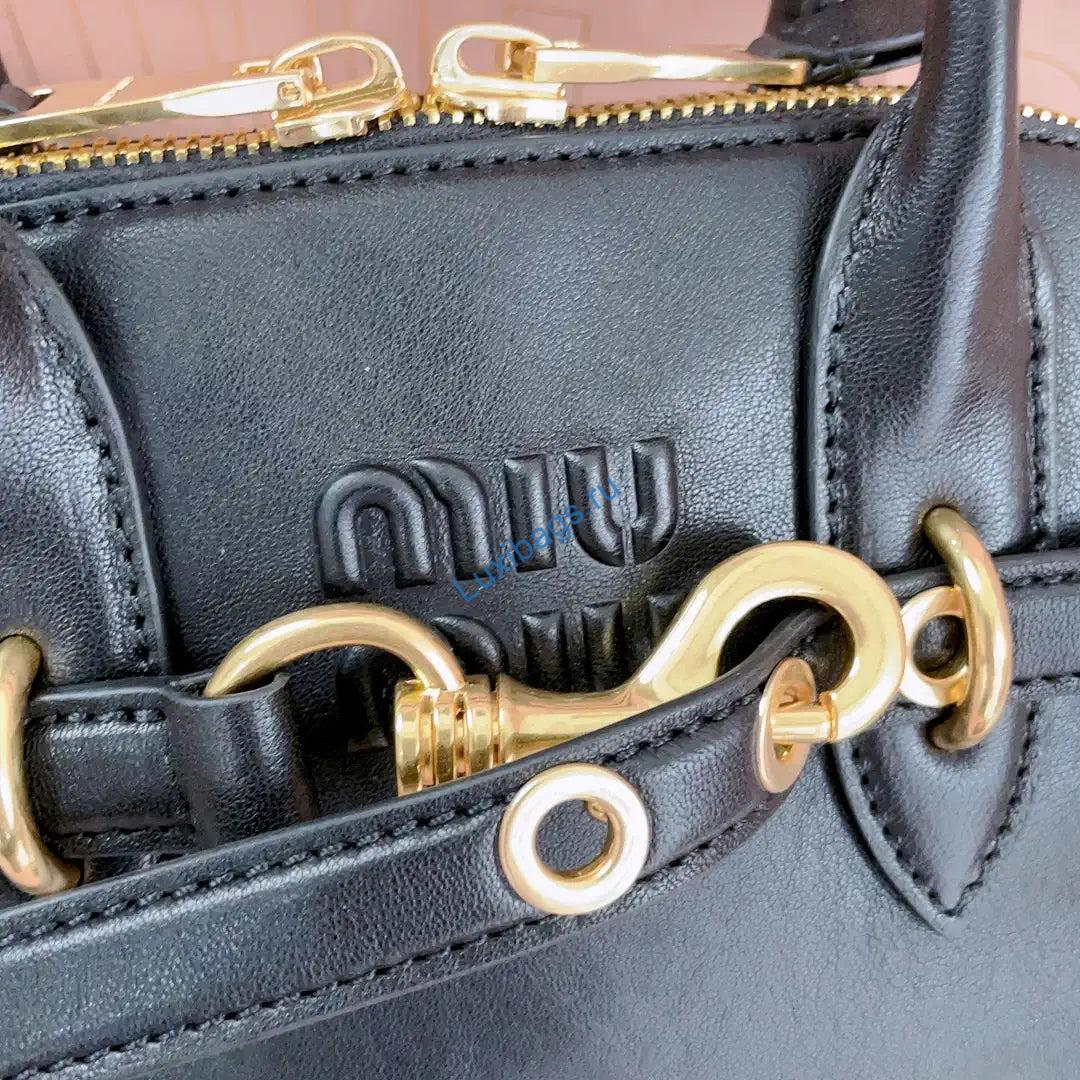 miumiu 5bb169 aventure nappa leather top-handle bag black 4 MiuMiu 5BB169 Aventure nappa leather top-handle bag Black | miumiu 5bb168 aventure nappa leather top handle bag black 05 0baa3991 4f42 46e2 b813 728de9bf0a7c