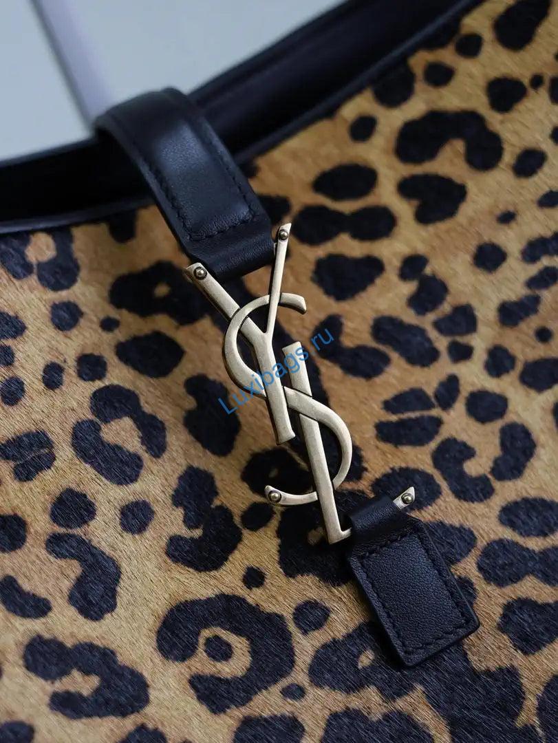 YSL 763435 LE 5 À 7 BEA in leopard-print pony hair and nappa leather | ysl 763435 le 5 a 7 bea in leopard print pony hair and nappa leather 6