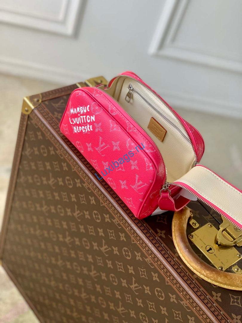 lv m26870 louis vuitton mini dopp kit bag rose pondichery pink 8 LV M26870 Louis Vuitton Mini Dopp Kit Bag Rose Pondichery Pink | lv m26870 louis vuitton mini dopp kit bag rose pondichery pink 9