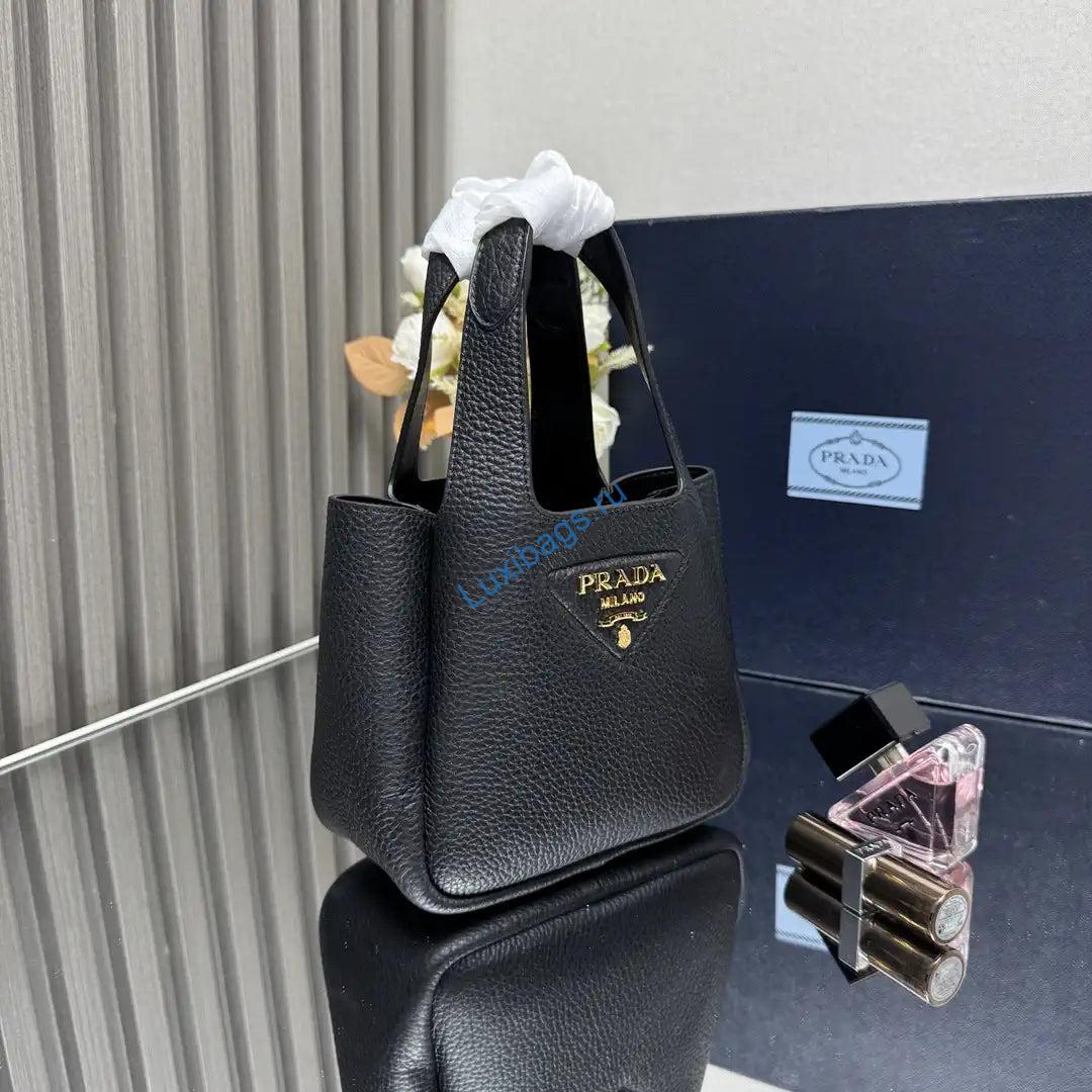 prada 1ba349 mini leather handbag black gold 2 Prada 1BA349 Mini leather handbag Black Gold | prada 1ba349 mini leather handbag 49