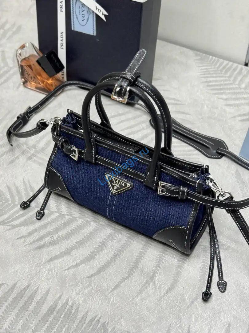 prada 1ba486 bonnie denim blue mini handbag canvas black 2 Prada 1BA486 Bonnie Denim Blue mini handbag Canvas Black | prada 1ba486 bonnie leather mini handbag 66
