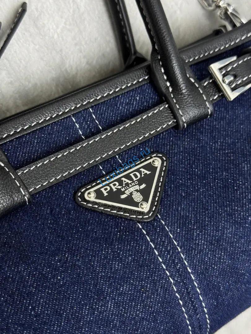 prada 1ba486 bonnie denim blue mini handbag canvas black 6 Prada 1BA486 Bonnie Denim Blue mini handbag Canvas Black | prada 1ba486 bonnie leather mini handbag 70