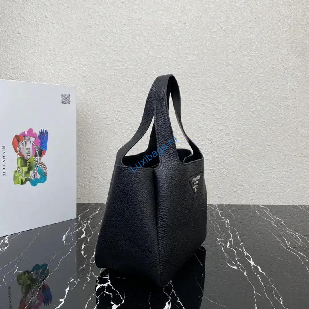 prada 1bg335 small leather tote bag black silver 2 Prada 1BG335 Small leather tote bag Black Silver | prada 1bg335 small leather tote bag 70