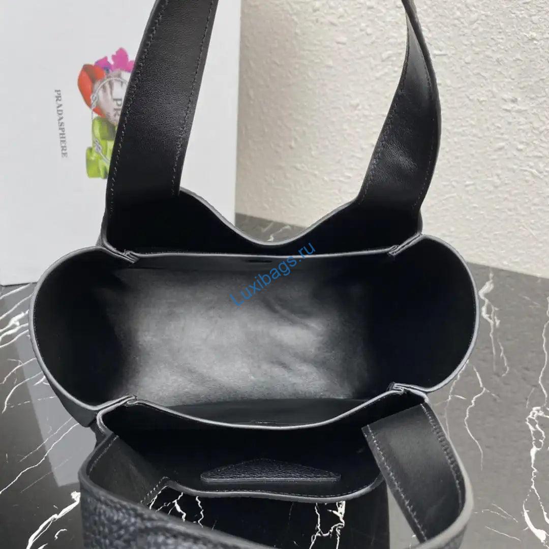 prada 1bg335 small leather tote bag black silver 6 Prada 1BG335 Small leather tote bag Black Silver | prada 1bg335 small leather tote bag 74
