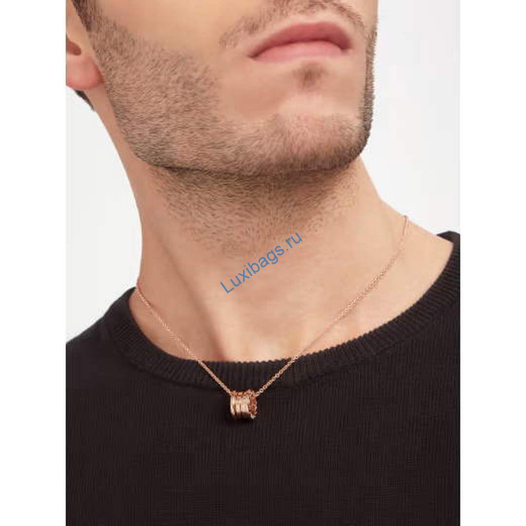 Bulgari B.zero1 series necklace Rose gold 335924 | bulgari b zero1 series necklace rose gold 335924 2