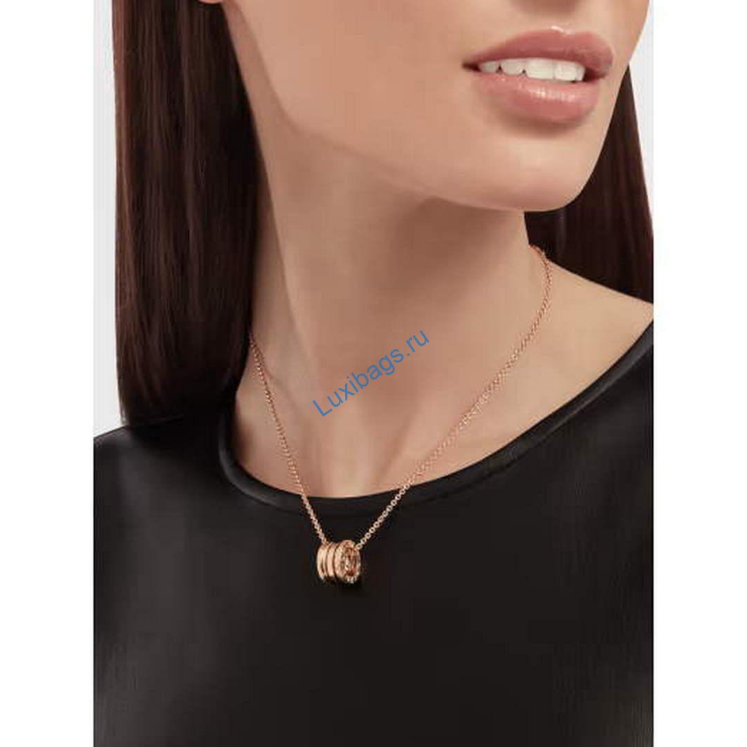 Bulgari B.zero1 series necklace Rose gold 335924 | bulgari b zero1 series necklace rose gold 335924 3