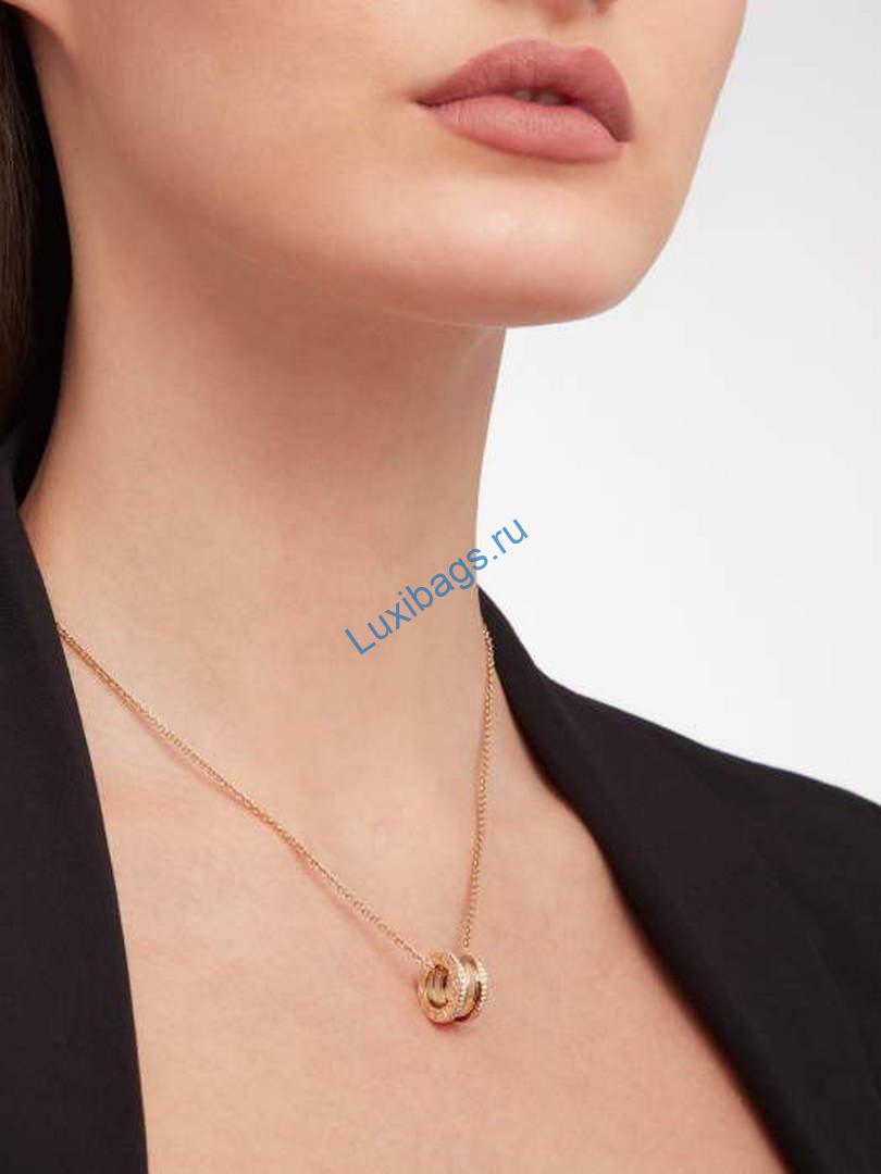 Bulgari B.zero1 series necklace Rose gold 350052 | bulgari b zero1 series necklace rose gold 350052 10