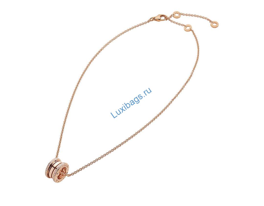 Bulgari B.zero1 series necklace Rose gold 350052 | bulgari b zero1 series necklace rose gold 350052 11