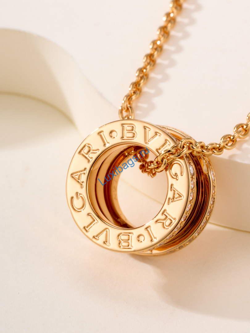 Bulgari B.zero1 series necklace Rose gold 350052 | bulgari b zero1 series necklace rose gold 350052 14