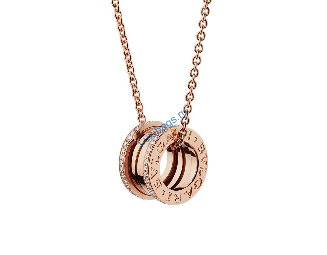 Bulgari B.zero1 series necklace Rose gold 350052 | bulgari b zero1 series necklace rose gold 350052 9