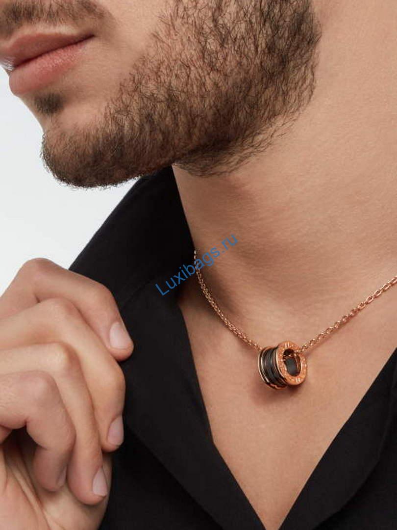 Bulgari B.zero1 series necklace Rose gold 358050 | bulgari b zero1 series necklace rose gold 358050 2