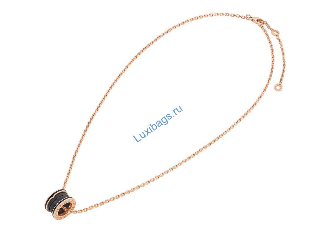 Bulgari B.zero1 series necklace Rose gold 358050 | bulgari b zero1 series necklace rose gold 358050 4
