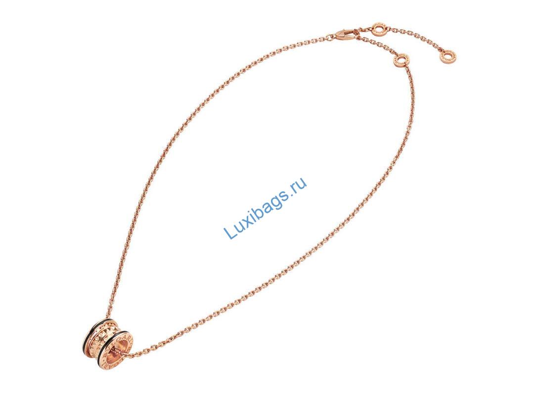 Bulgari B.zero1 series necklace Rose gold 358054 | bulgari b zero1 series necklace rose gold 358054 4