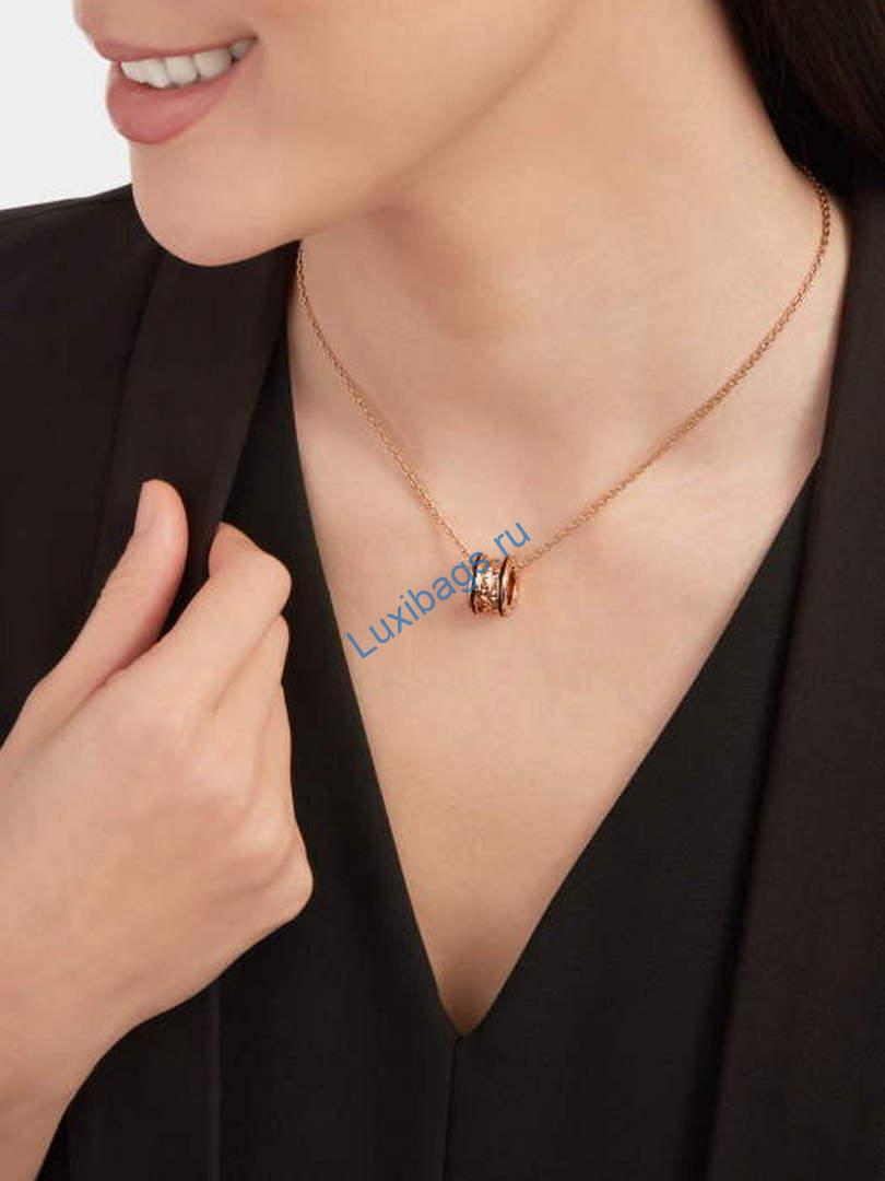 Bulgari B.zero1 series necklace Rose gold 358054 | bulgari b zero1 series necklace rose gold 358054 5