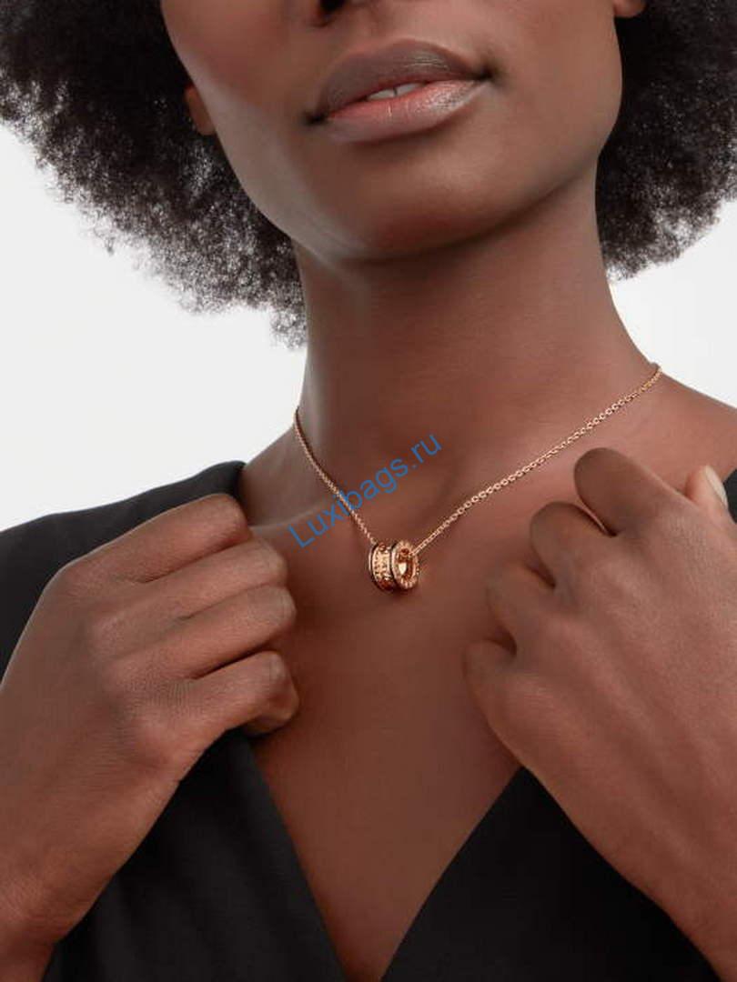 Bulgari B.zero1 series necklace Rose gold 358054 | bulgari b zero1 series necklace rose gold 358054 6