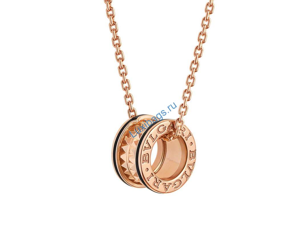 Bulgari B.zero1 series necklace Rose gold 358054 | bulgari b zero1 series necklace rose gold 358054 8