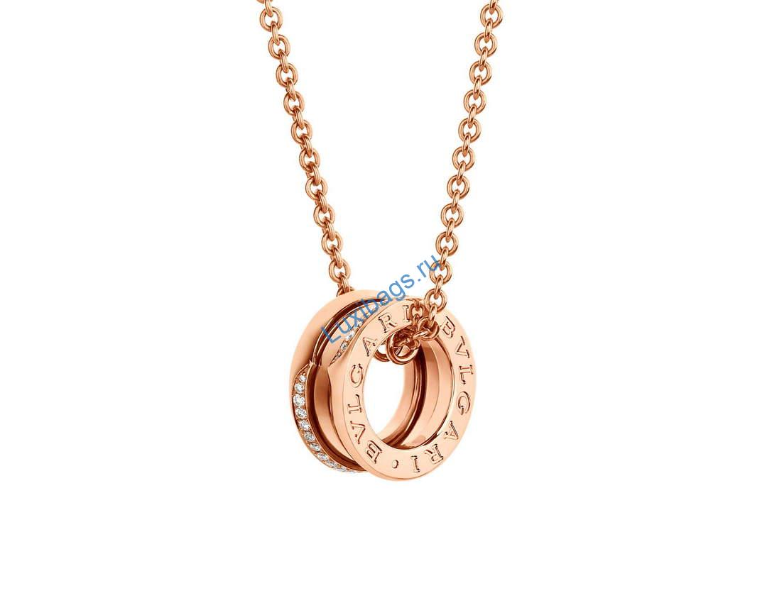Bulgari B.zero1 series necklace Rose gold 359292 | bulgari b zero1 series necklace rose gold 359292 4 03ba18b4 f4a5 471d 9cc1 d3633a47dabf