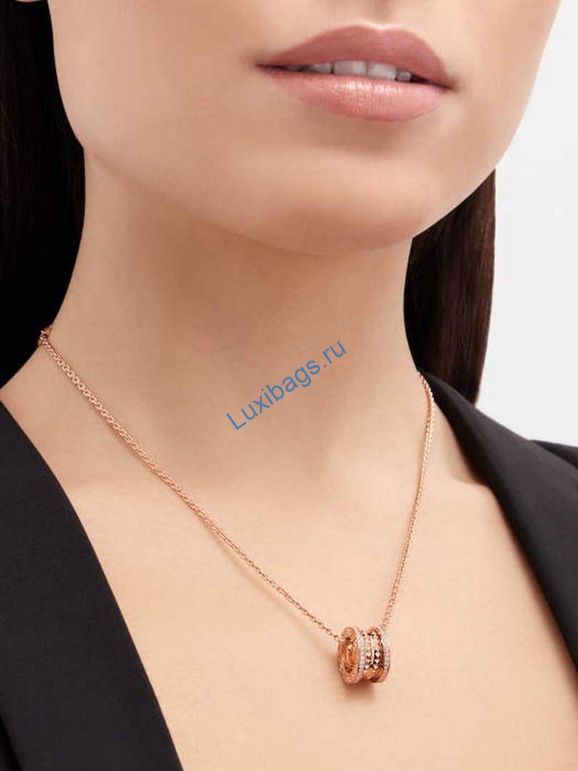 Bulgari B.zero1 series necklace Rose gold 360248 | bulgari b zero1 series necklace rose gold 360248 2