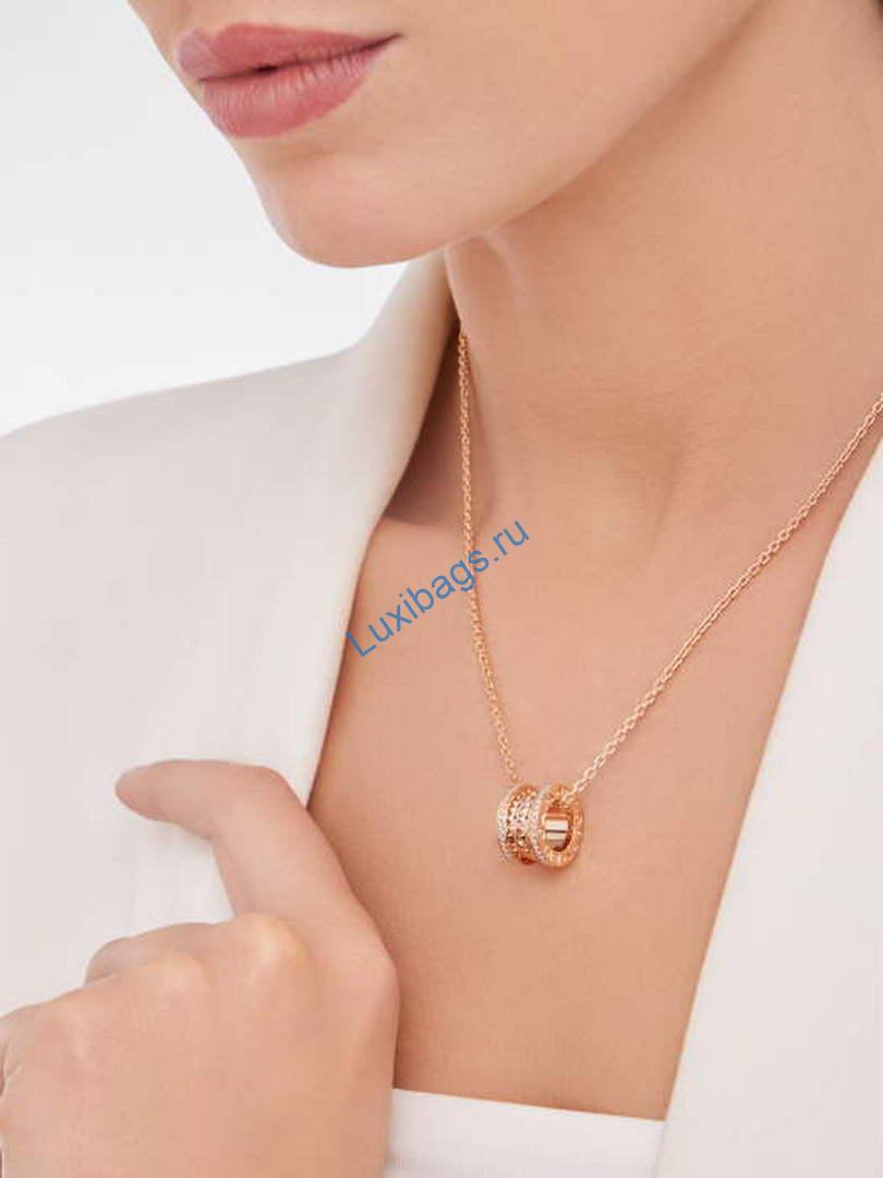 Bulgari B.zero1 series necklace Rose gold 360248 | bulgari b zero1 series necklace rose gold 360248 4