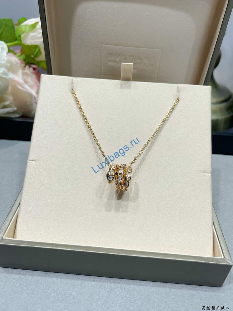 Bulgari Serpenti Viper Necklace Rose gold 357795 | bulgari serpenti viper necklace rose gold 357795 5