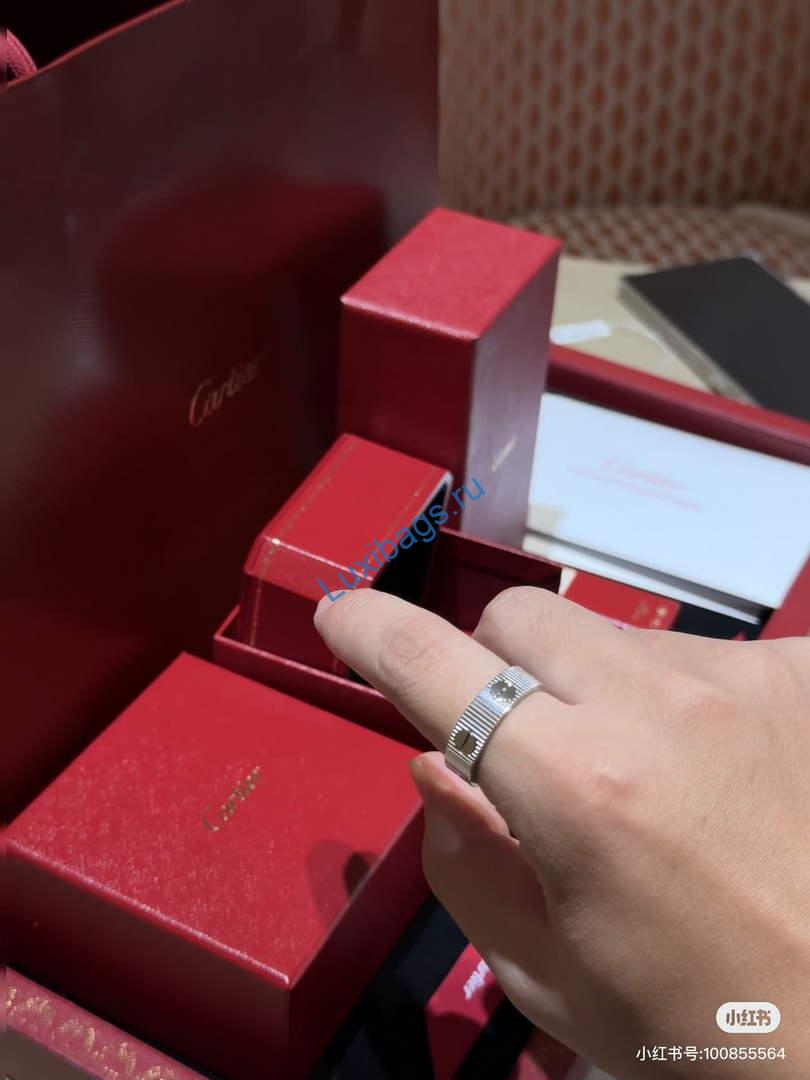 Cartier 5A LOVE Unlimited Ring B4247752 White gold | cartier 5a love unlimited ring b4247752 white gold 5