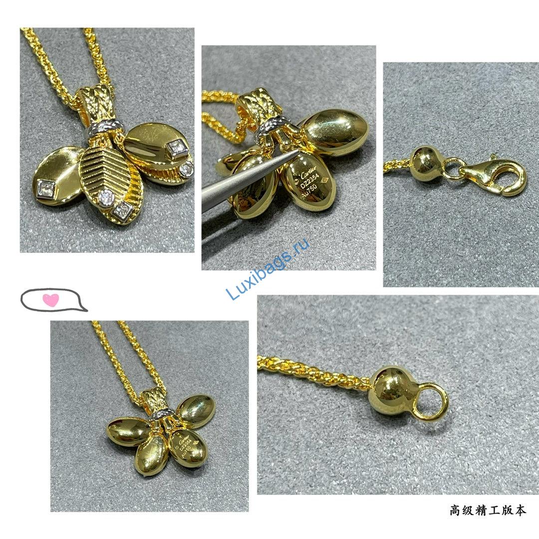 Cartier B7224998 Grain de Café necklace Yellow gold | cartier b7224998 grain de cafe necklace yellow gold