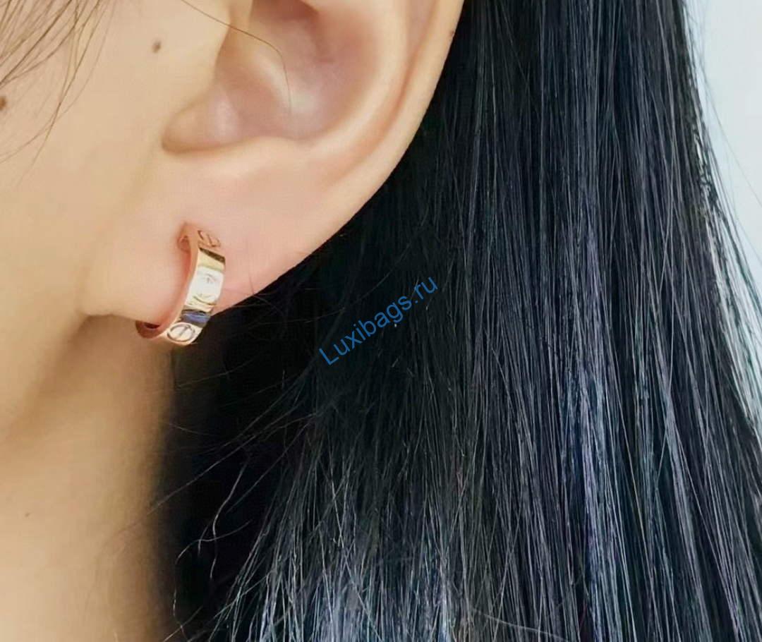 Cartier B8022503 LOVE earrings Rose gold | cartier b8022503 love earrings rose gold 2