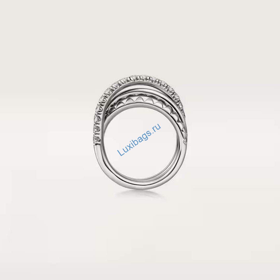 Cartier etincelle de cartier ring semi paved B4230300 White gold | cartier etincelle de cartier ring semi paved b4230300 white gold 10