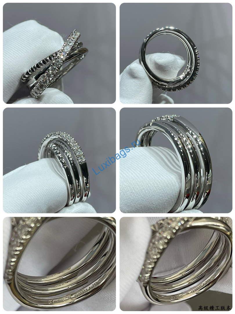 Cartier etincelle de cartier ring semi paved B4230300 White gold | cartier etincelle de cartier ring semi paved b4230300 white gold 11