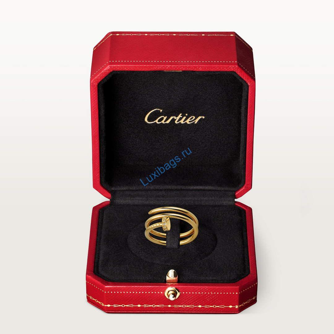 Cartier juste un clou ring double diamonds B4211800 Yellow gold | cartier juste un clou ring double diamonds b4211800 yellow gold 3