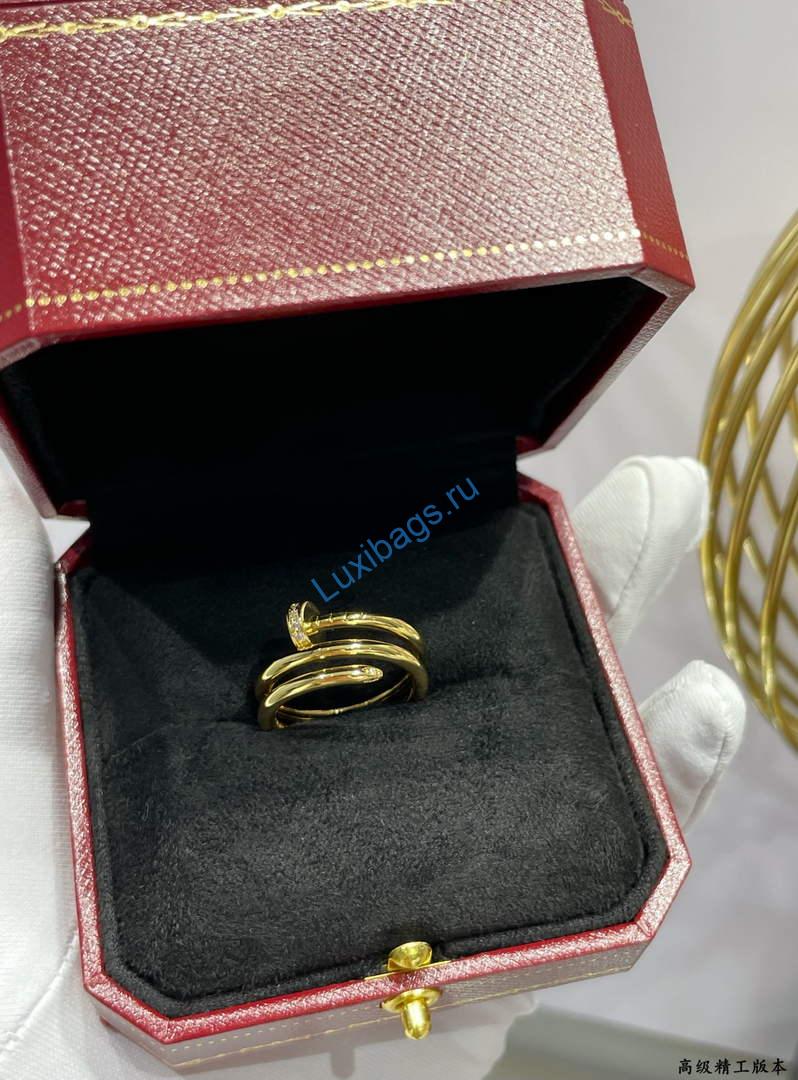 Cartier juste un clou ring double diamonds B4211800 Yellow gold | cartier juste un clou ring double diamonds b4211800 yellow gold 6
