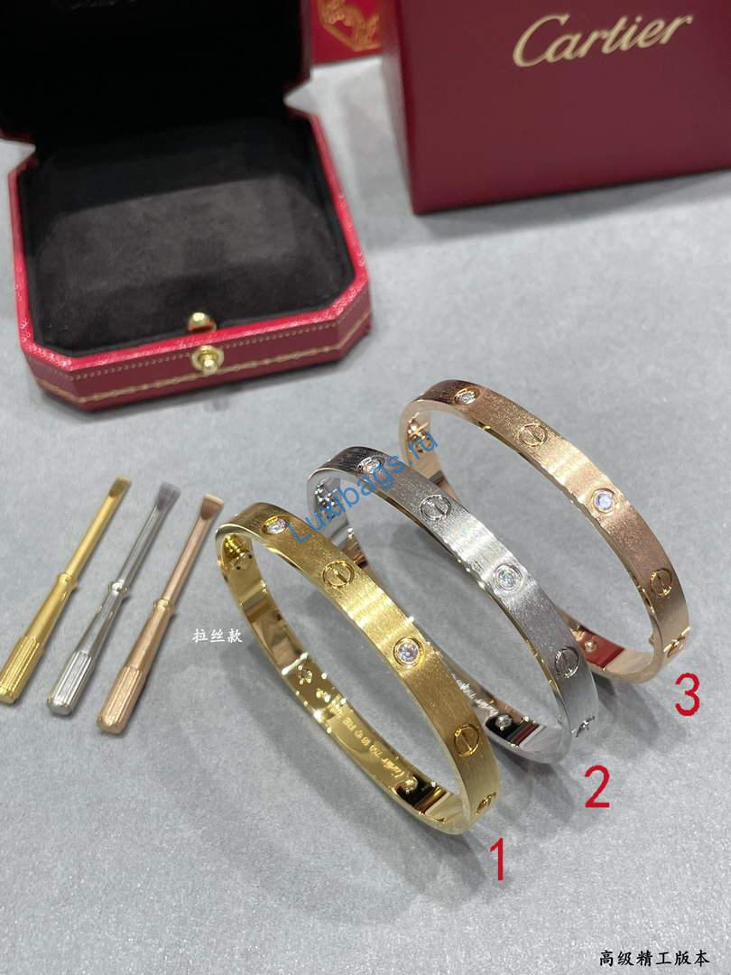 Cartier Love Bracelet classic model brushed 4 diamonds B6080217 white Gold | cartier love bracelet classic model brushed 4 diamonds b6080217 white gold 9