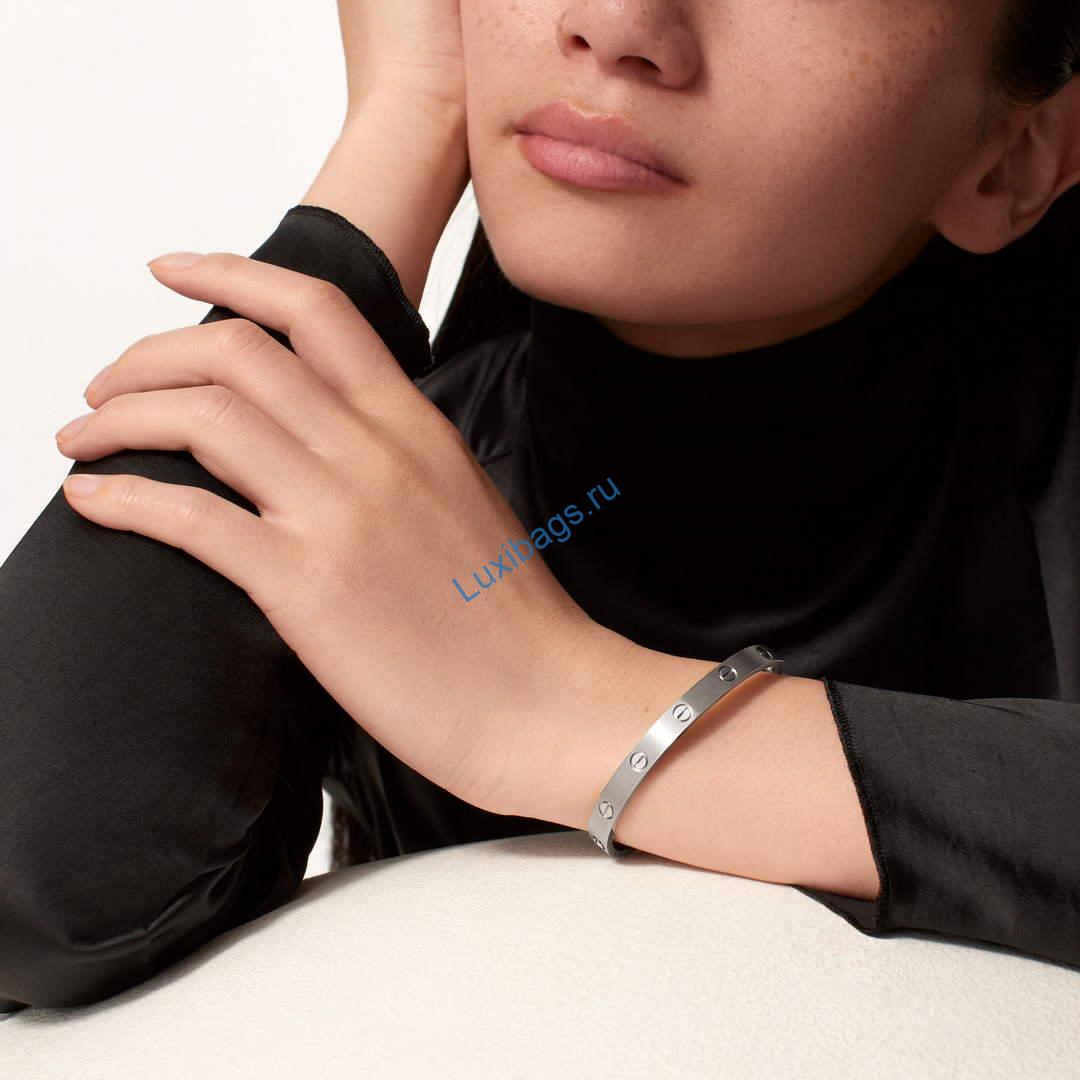 Cartier Love Bracelet classic model brushed B6077117 White Gold | cartier love bracelet classic model brushed b6077117 white gold 5