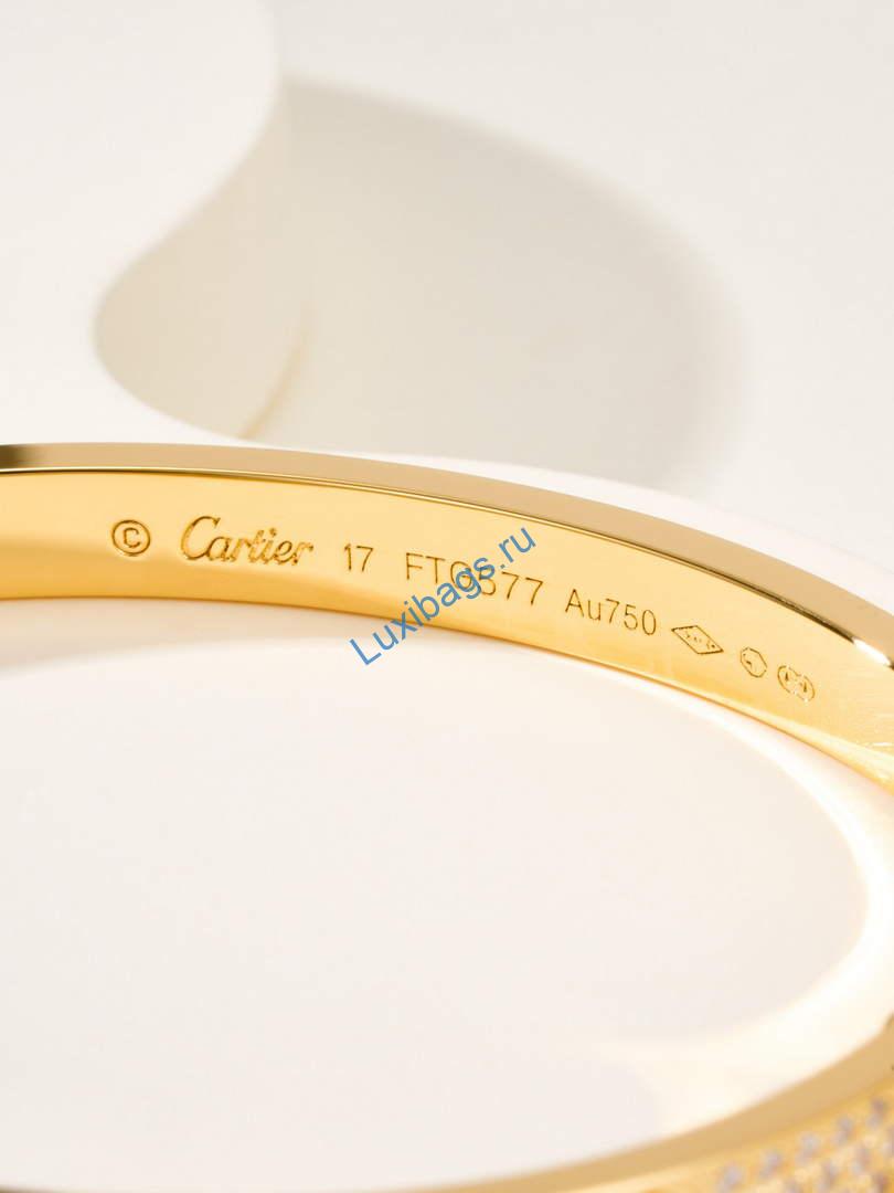Cartier love bracelet medium model paved CRN6736817 yellow gold | cartier love bracelet medium model paved crn6736817 yellow gold 10