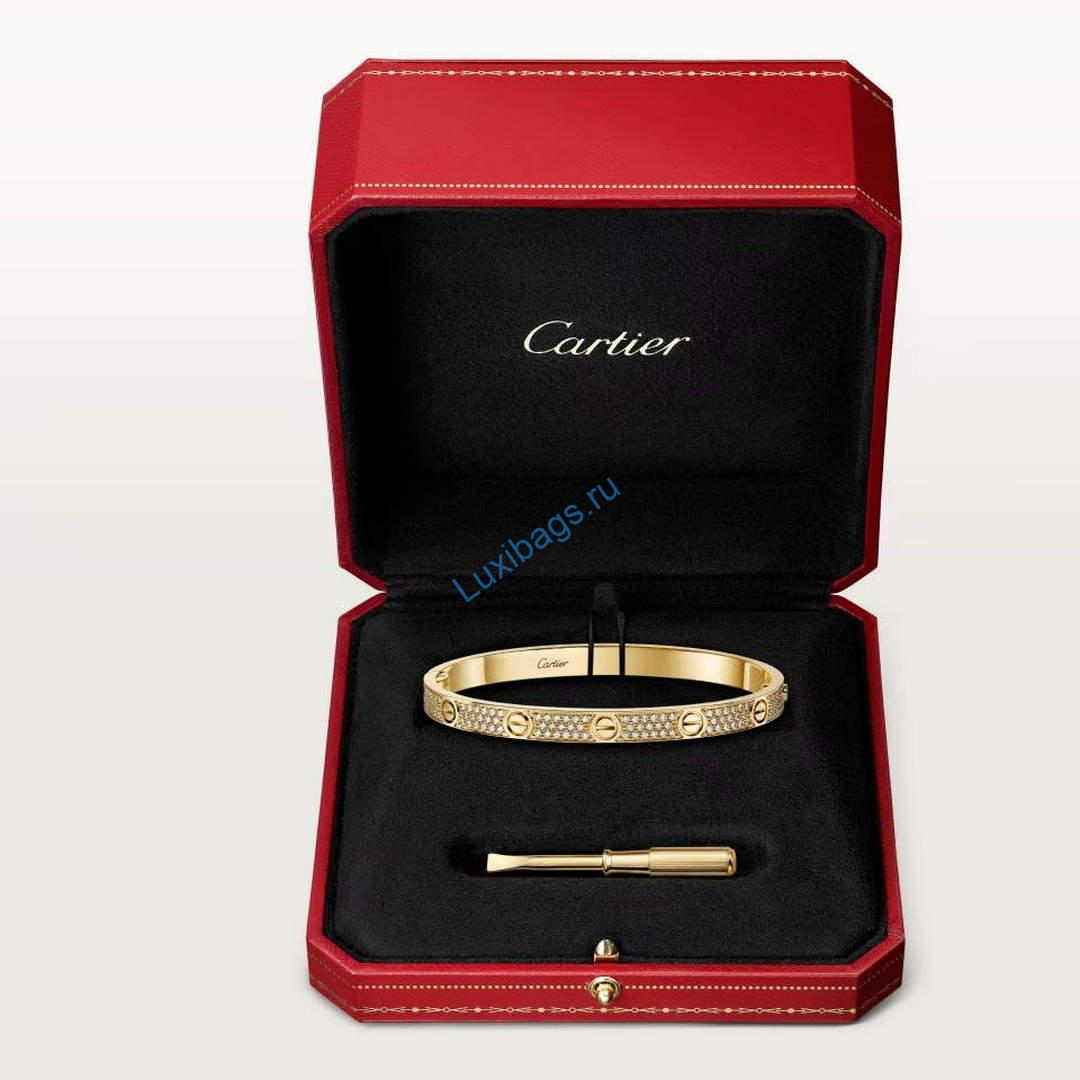 Cartier love bracelet medium model paved CRN6736817 yellow gold | cartier love bracelet medium model paved crn6736817 yellow gold 2