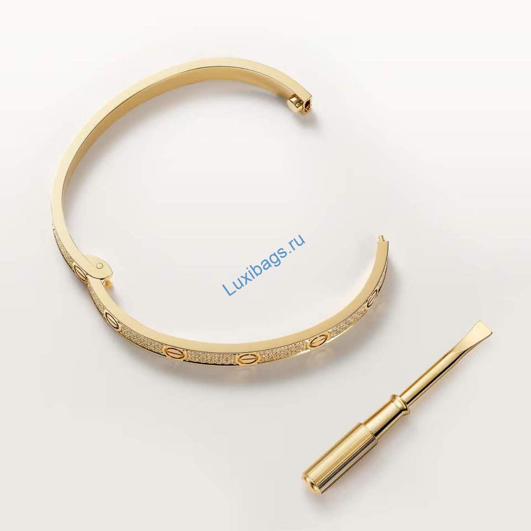 Cartier love bracelet medium model paved CRN6736817 yellow gold | cartier love bracelet medium model paved crn6736817 yellow gold 3