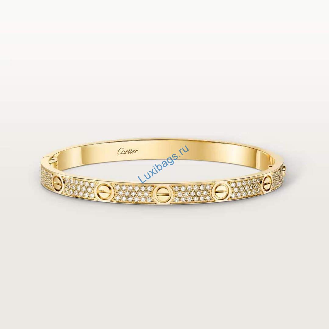 Cartier love bracelet medium model paved CRN6736817 yellow gold | cartier love bracelet medium model paved crn6736817 yellow gold 5