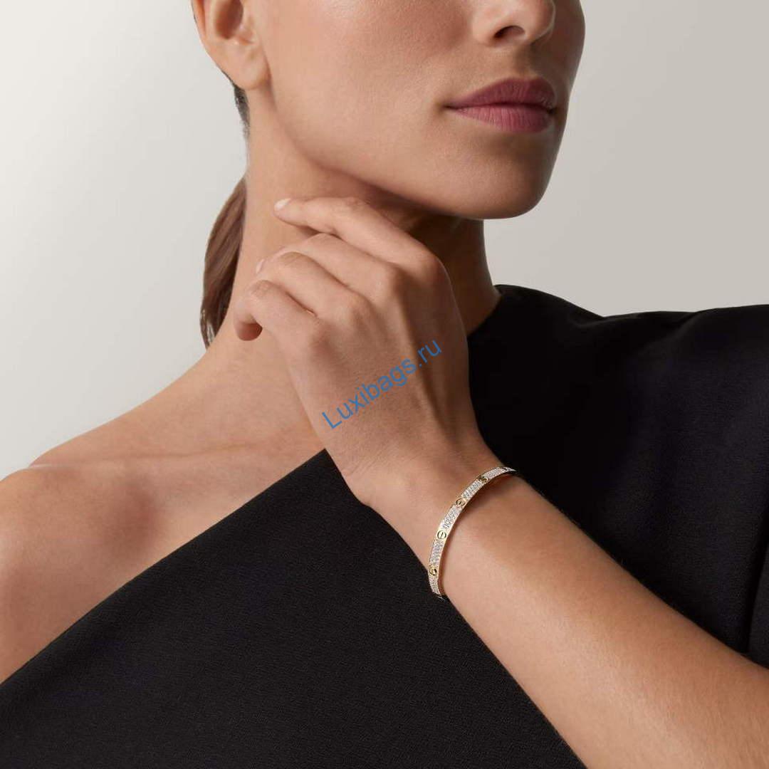 Cartier love bracelet medium model paved CRN6736817 yellow gold | cartier love bracelet medium model paved crn6736817 yellow gold 6