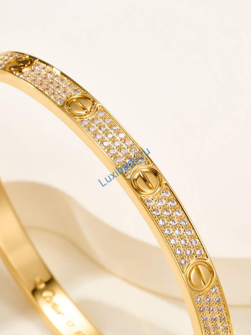 Cartier love bracelet medium model paved CRN6736817 yellow gold | cartier love bracelet medium model paved crn6736817 yellow gold 8