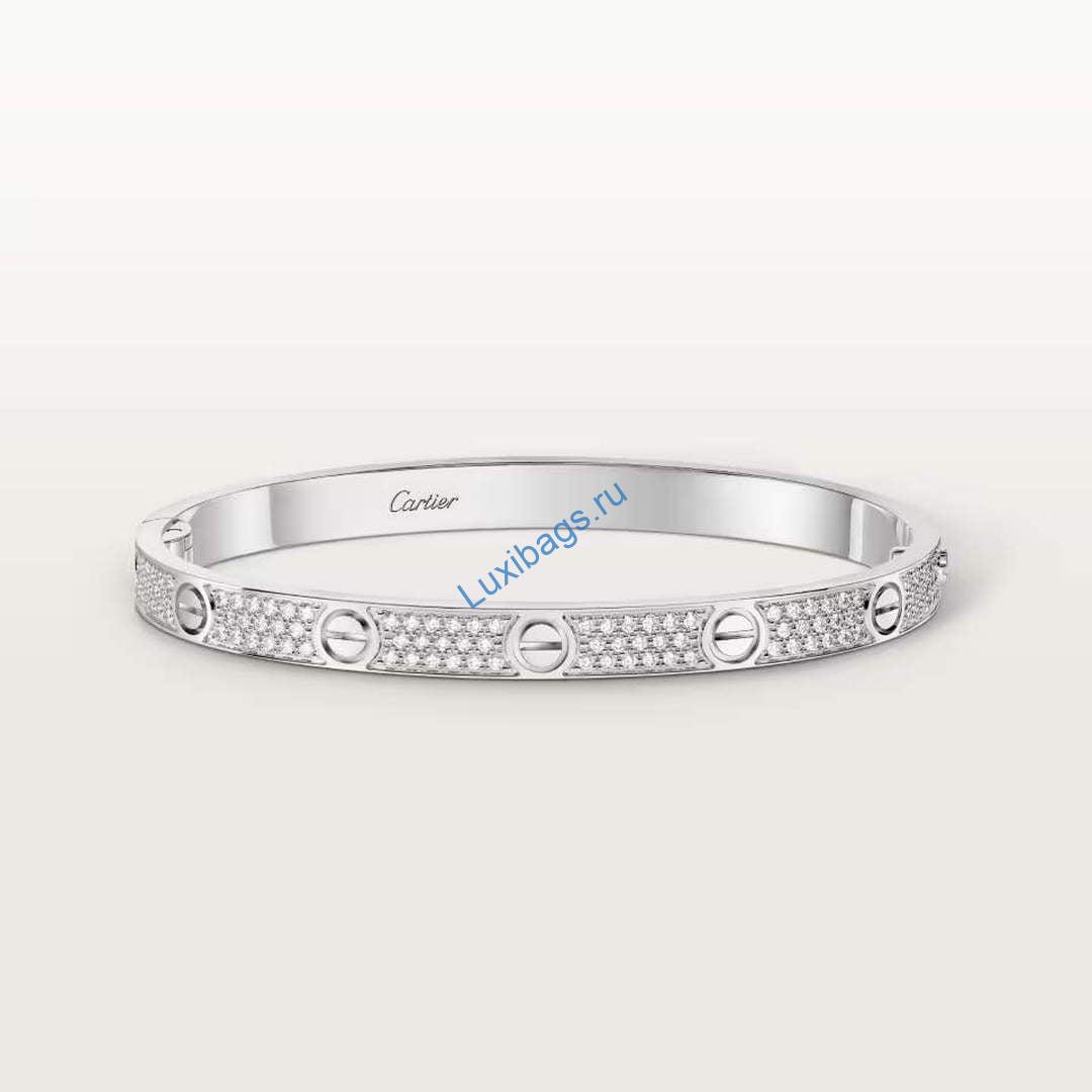 Cartier love bracelet medium model paved CRN6737617 white gold | cartier love bracelet medium model paved crn6737617 white gold 2 f0b0eb1b 0184 4309 904c 829413444187