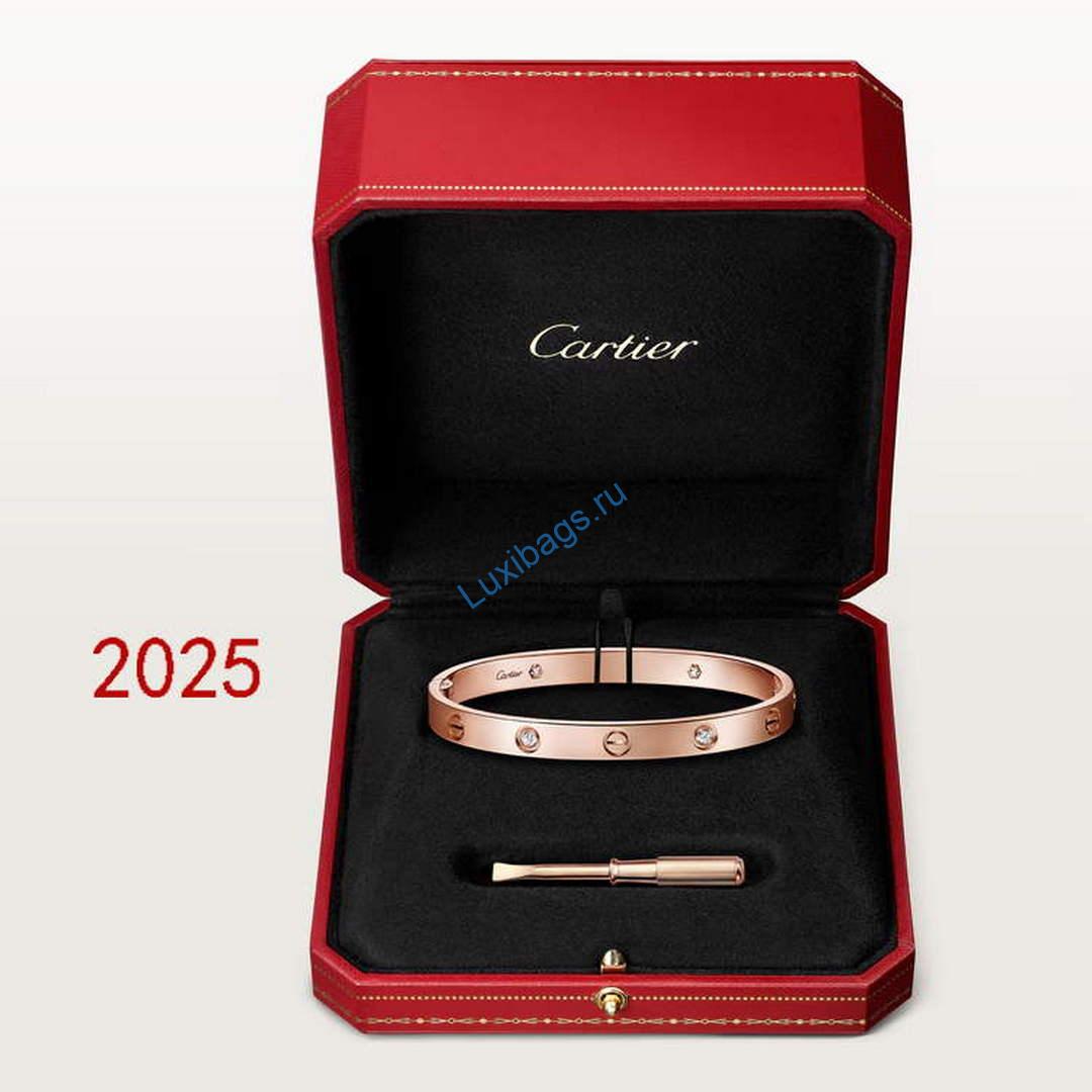 Cartier love bracelet single screw closure classic model 4 diamonds B6082017 rose Gold | cartier love bracelet single screw closure classic model 4 diamonds b6082017 rose gold 9