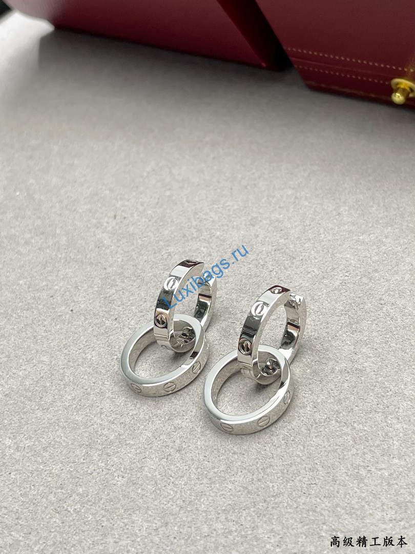 Cartier love earrings multiwear B8301500 white gold | cartier love earrings multiwear b8301500 white gold 6