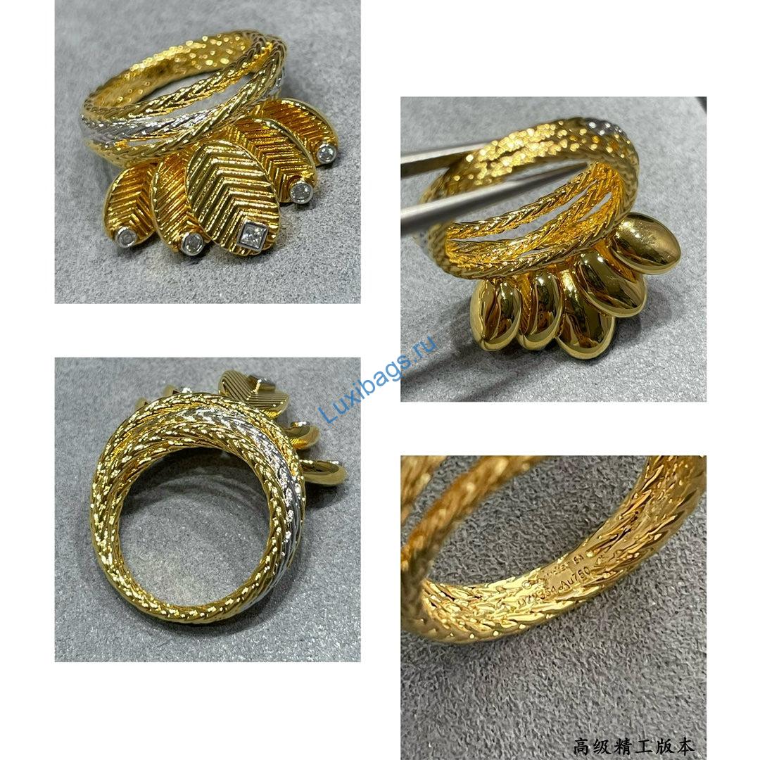 Cartier N4804700 Grain de café ring yellow gold | cartier n4804700 grain de cafe ring yellow gold 8