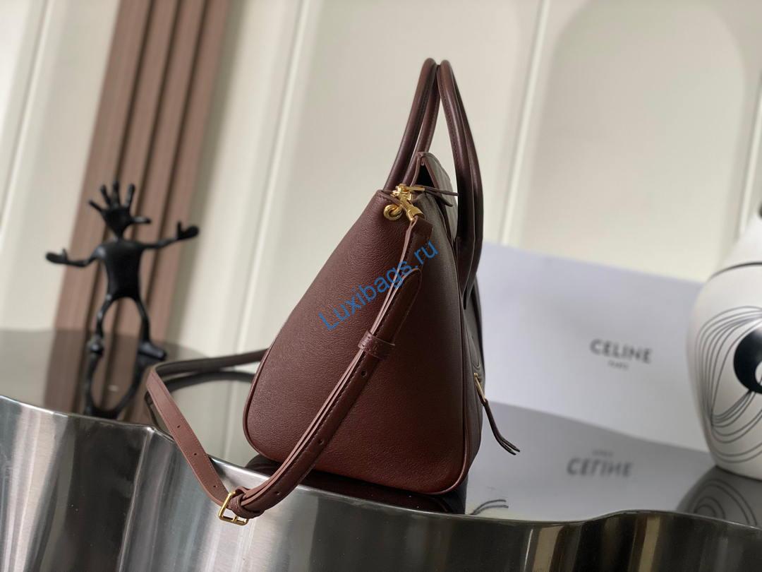 celine l100e3gw2 medium new luggage in supple shiny lambskin brown red 1 Celine L100E3GW2 MEDIUM NEW LUGGAGE IN SUPPLE SHINY LAMBSKIN Brown Red | celine l100e3gw2 medium new luggage in supple shiny lambskin 11