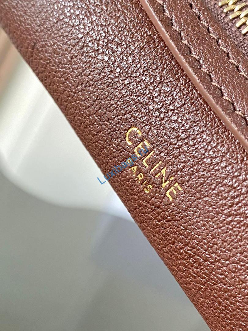 celine l100e3gw2 medium new luggage in supple shiny lambskin brown red 5 Celine L100E3GW2 MEDIUM NEW LUGGAGE IN SUPPLE SHINY LAMBSKIN Brown Red | celine l100e3gw2 medium new luggage in supple shiny lambskin 15