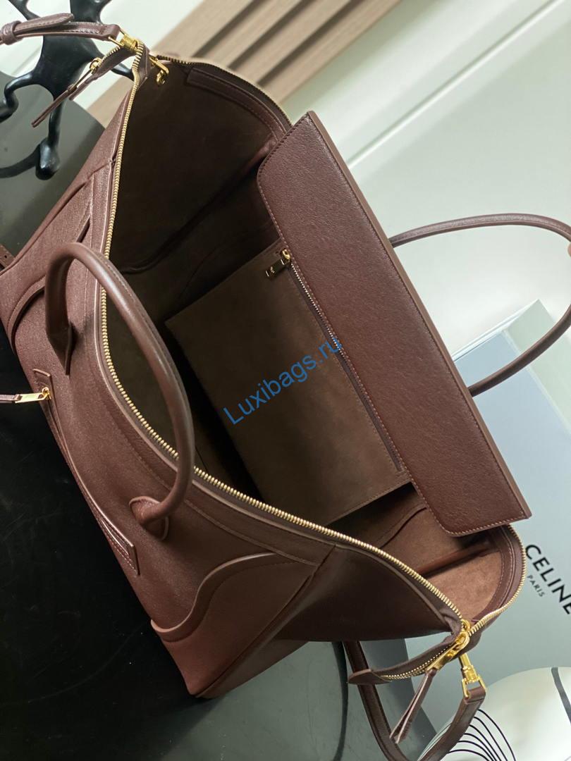 celine l100e3gw2 medium new luggage in supple shiny lambskin brown red 8 Celine L100E3GW2 MEDIUM NEW LUGGAGE IN SUPPLE SHINY LAMBSKIN Brown Red | celine l100e3gw2 medium new luggage in supple shiny lambskin 18