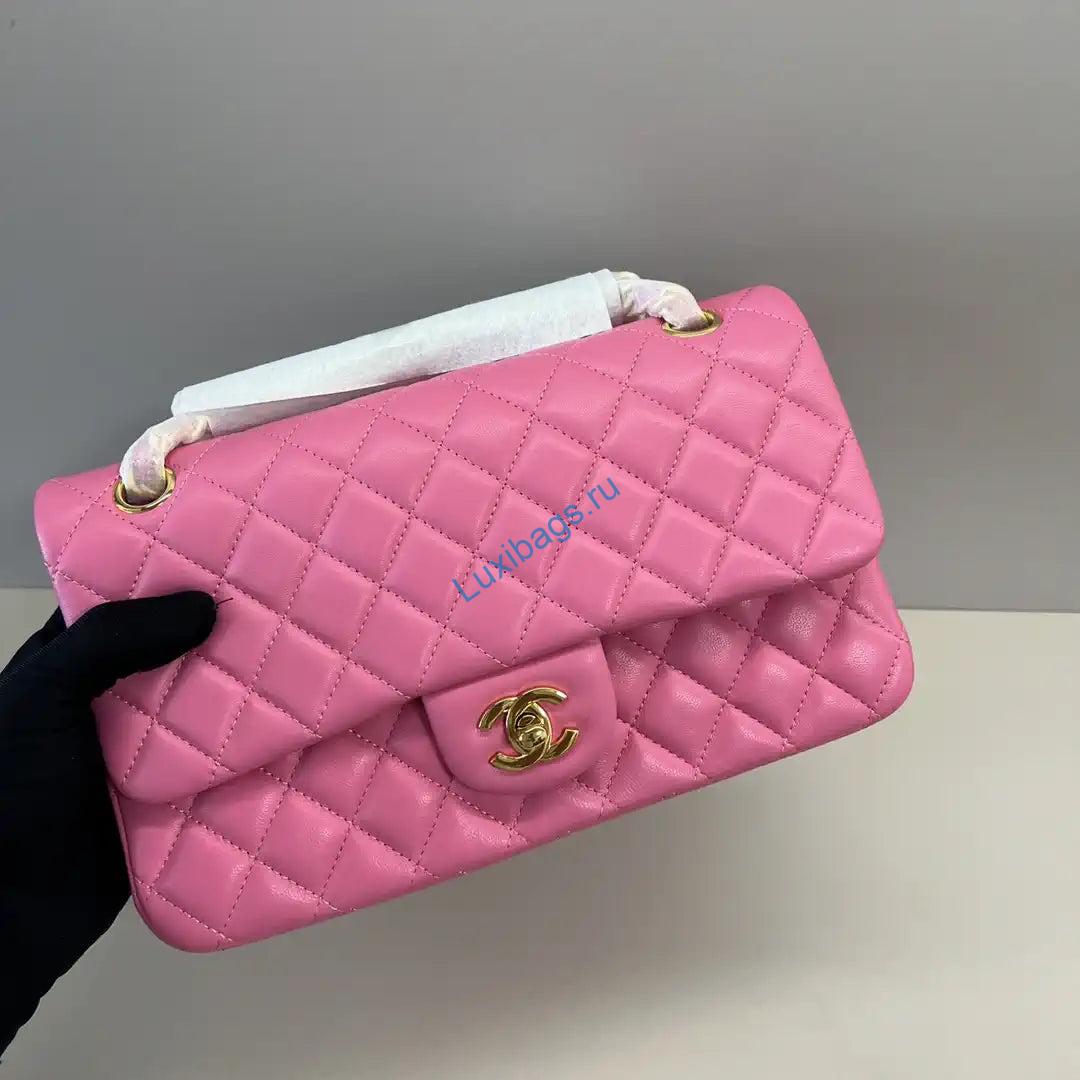 Chanel A01112 Flap Classic 11.12 Handbag Lambskin Pink | chanel a01112 flap classic 11 12 handbag lambskin 219