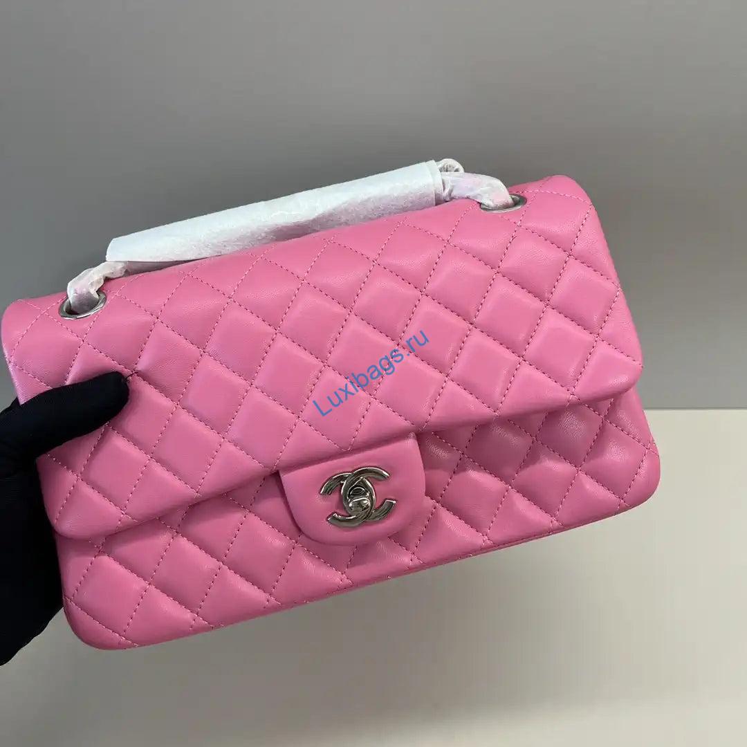 Chanel A01112 Flap Classic 11.12 Handbag Lambskin Pink | chanel a01112 flap classic 11 12 handbag lambskin 228