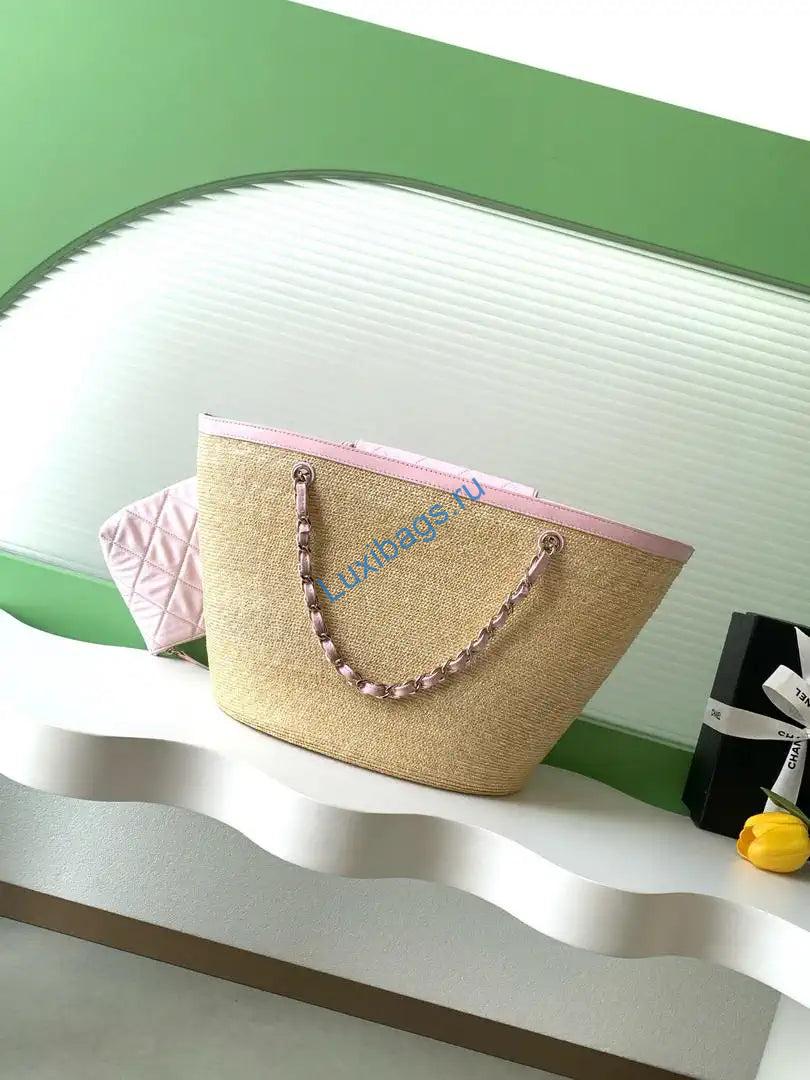 Chanel AS9906 Vegetable basket Shopping Bag Calfskin Pink As5951 | chanel as9906 vegetable basket shopping bag calfskin pink as5951 13